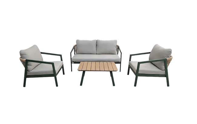 סט פיג'י חבלים - ירוק זית