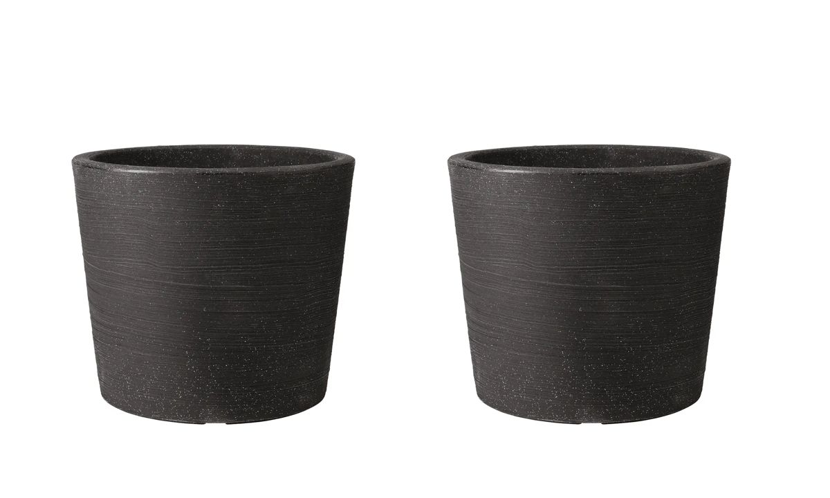 Varese Low Planter 40cm Set of 2 - Granite