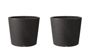 Varese Low Planter 40cm Set of 2 - Granite