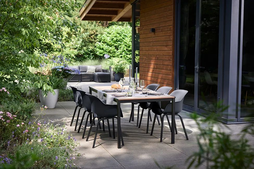 Signature Porto Diningset 194cm/6 - Grafiet