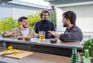 Signature 9x7 Outdoor Bar Shed - Walnut Brown- Keter US