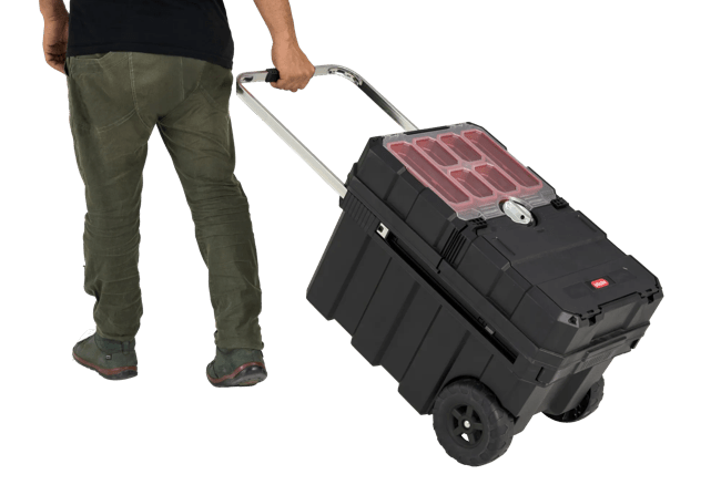 Masterloader Rolling Tool Box with Cantilever Organizer - Keter US