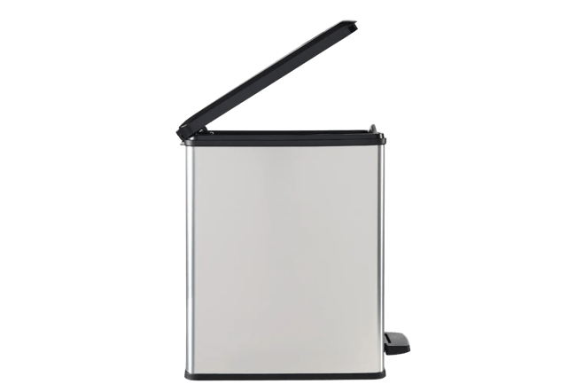 פח אשפה סלים עם פדל 25 ליטר - כסוף