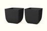 Cotswold Square Planter 32cm Set of 2 - Millstone Grey
