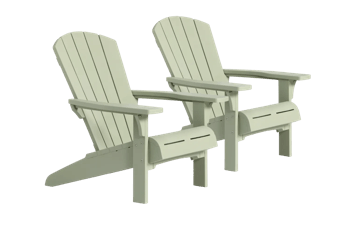 Troy Adirondack Vintage Grün Set von 2 - Vintage Grün - Gartenmöbel