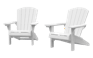 Troy Adirondack Stuhl – 93x80x96.5 cm – 2 Stück - Weiss