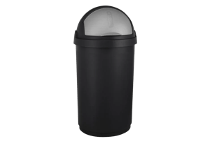 Roll Bullet Prullenbak 50L - Zwart - Afvalemmers