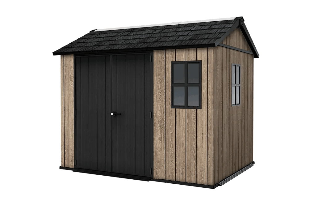 Signature Apex Shed 9x7.5ft - Ashwood Brown