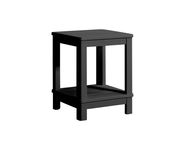 Troy Deluxe Bijzettafel - 40,5x40,5cm - Antraciet