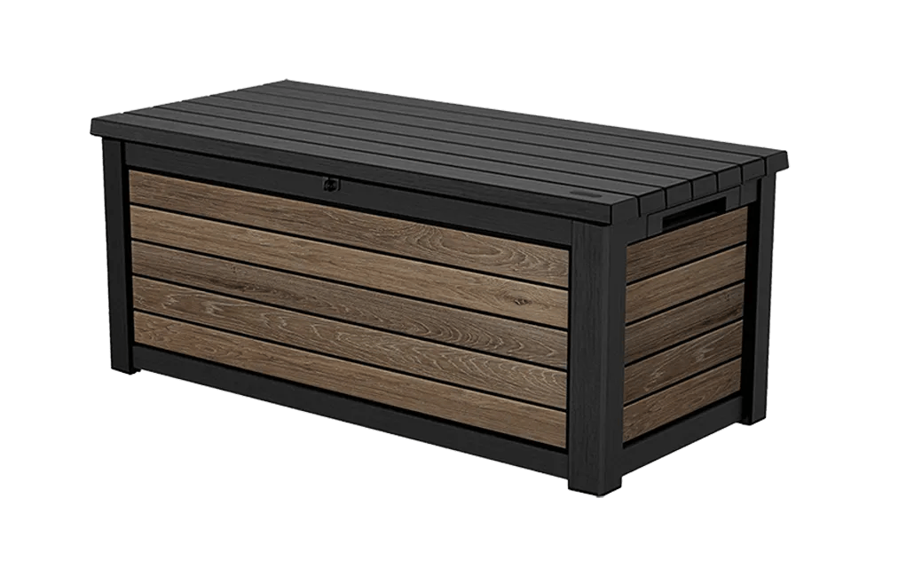 165 Gallon Storage Box Signature Deck Box Walnut Brown - Keter Canada