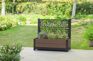 Brown Privacy Planter With Tulip-Shaped Trellis - Keter US