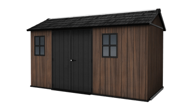 Signature Apex Shed 13x7.5ft - Rosewood - Large Sheds