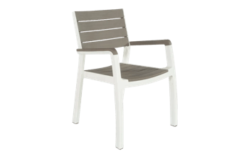 Pack de 2 sillas de exterior con reposabrazos Harmony - Capuchino - Sillas de exterior