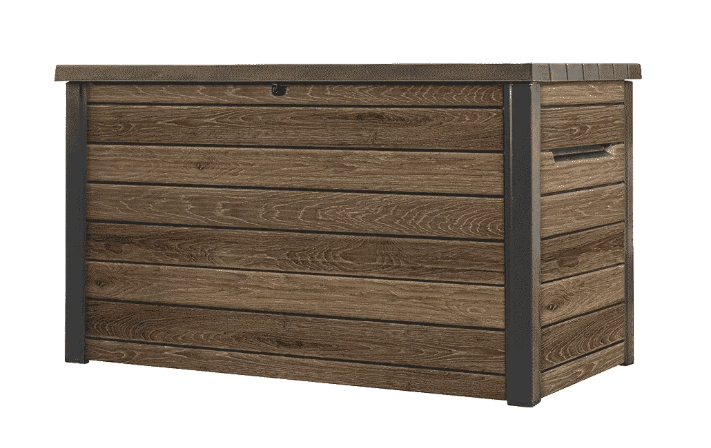 Arcón de exterior Signature 147x83x86 cm y 870L - Marrón
