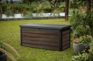 150 Gallon Deck Box Signature Storage Box Rosewood Brown - Keter US