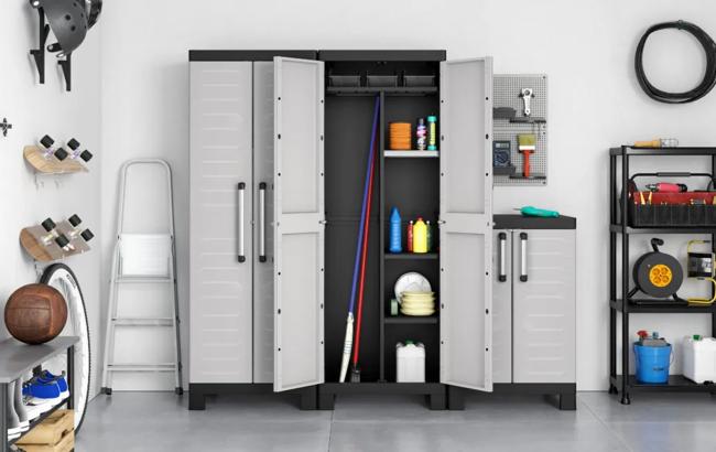 ארון שירות דטרויט מולטיספייס - אפור-שחור thumbnail