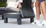 Salon de jardin Elements modulable 2 fauteuils et Table basse - Noir