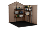 Darwin Brown Medium Storage Shed - 6x8 Shed - Keter US