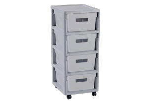 Infinity Ladesysteem 4x11L - Grijs - Opbergen