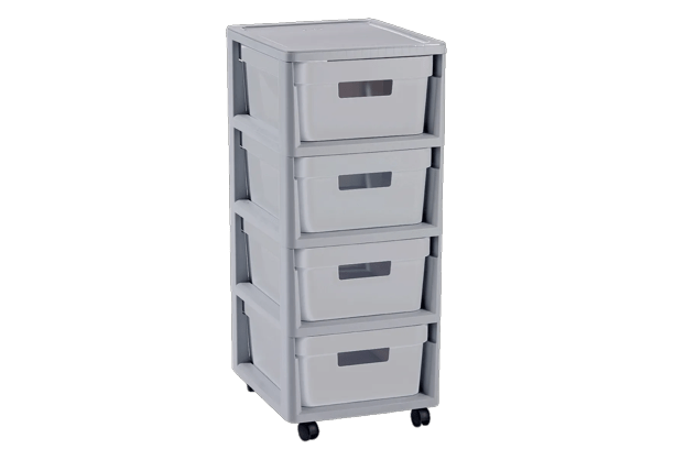 Infinity Ladesysteem 4x11L - Grijs - Opbergen