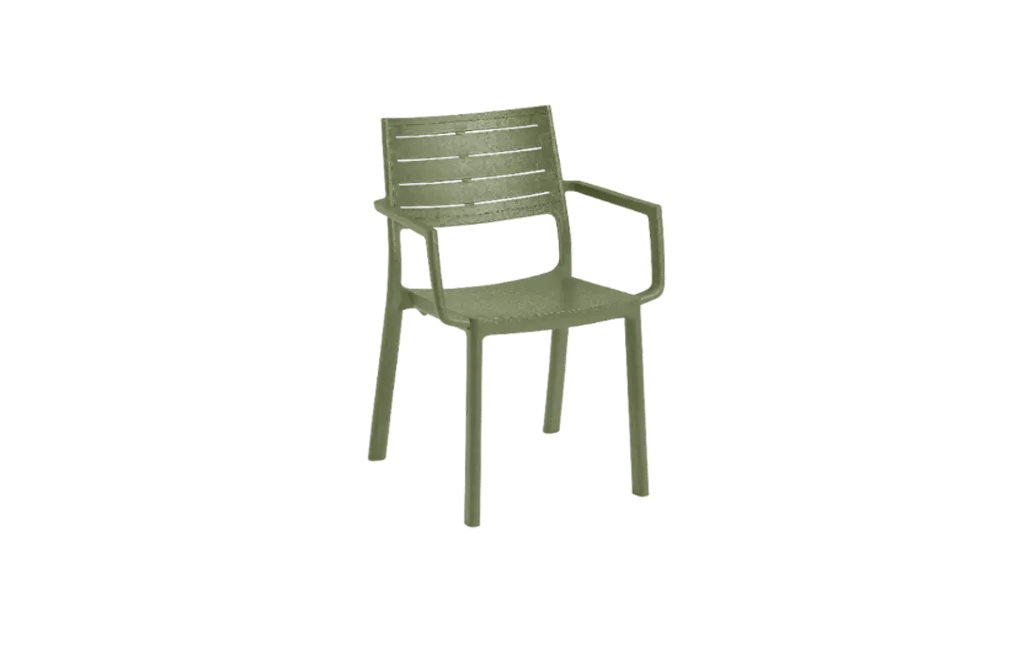 Metaline Chair, Set of 4 - Olive Green