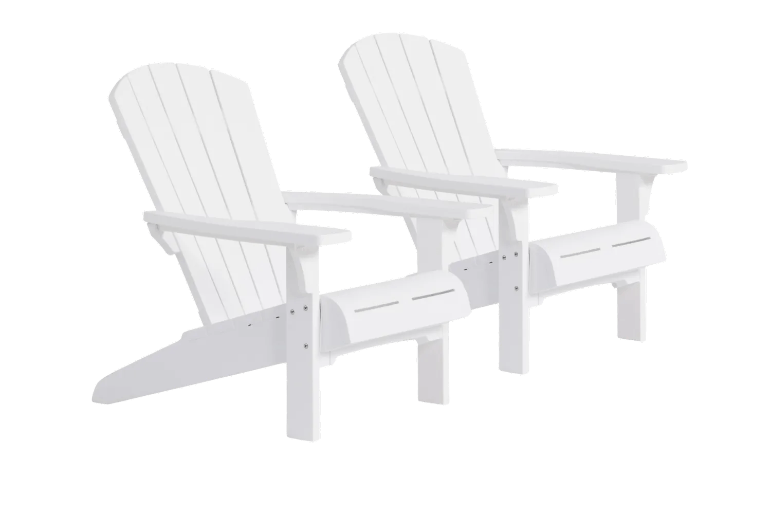 Troy Adirondack Stuhl – 93x80x96.5 cm – 2 Stück - Weiss