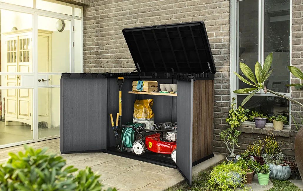 Signature Store-it-Out Aufbewahrungsbox – 141×82×120 cm - Walnuss