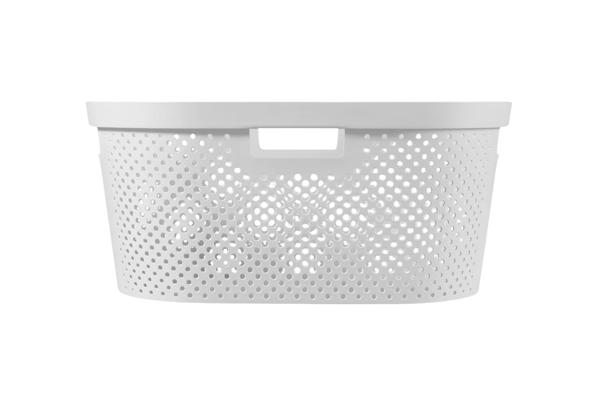 Infinity Dots Wasmand 40L - Wit
