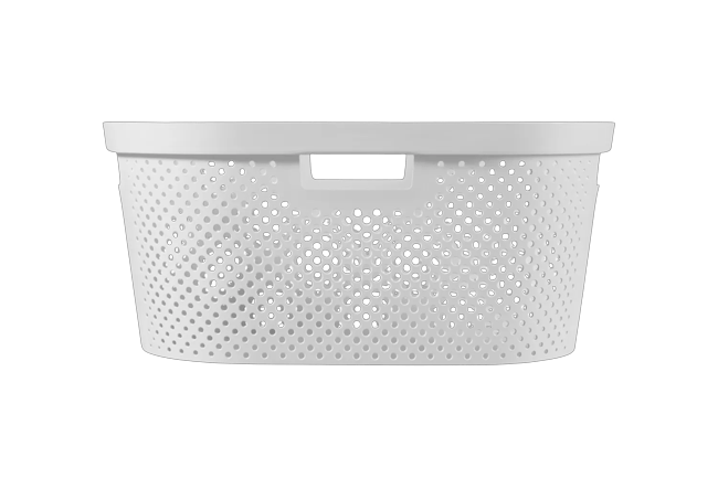 Infinity Dots Wasmand 40L - Wit