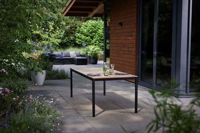 Signature Porto Tisch 200 cm + 6x Noa Stühle Silber Salbei -