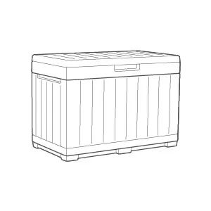 Kentwood 50 Gallon Storage Box Brown - Keter US