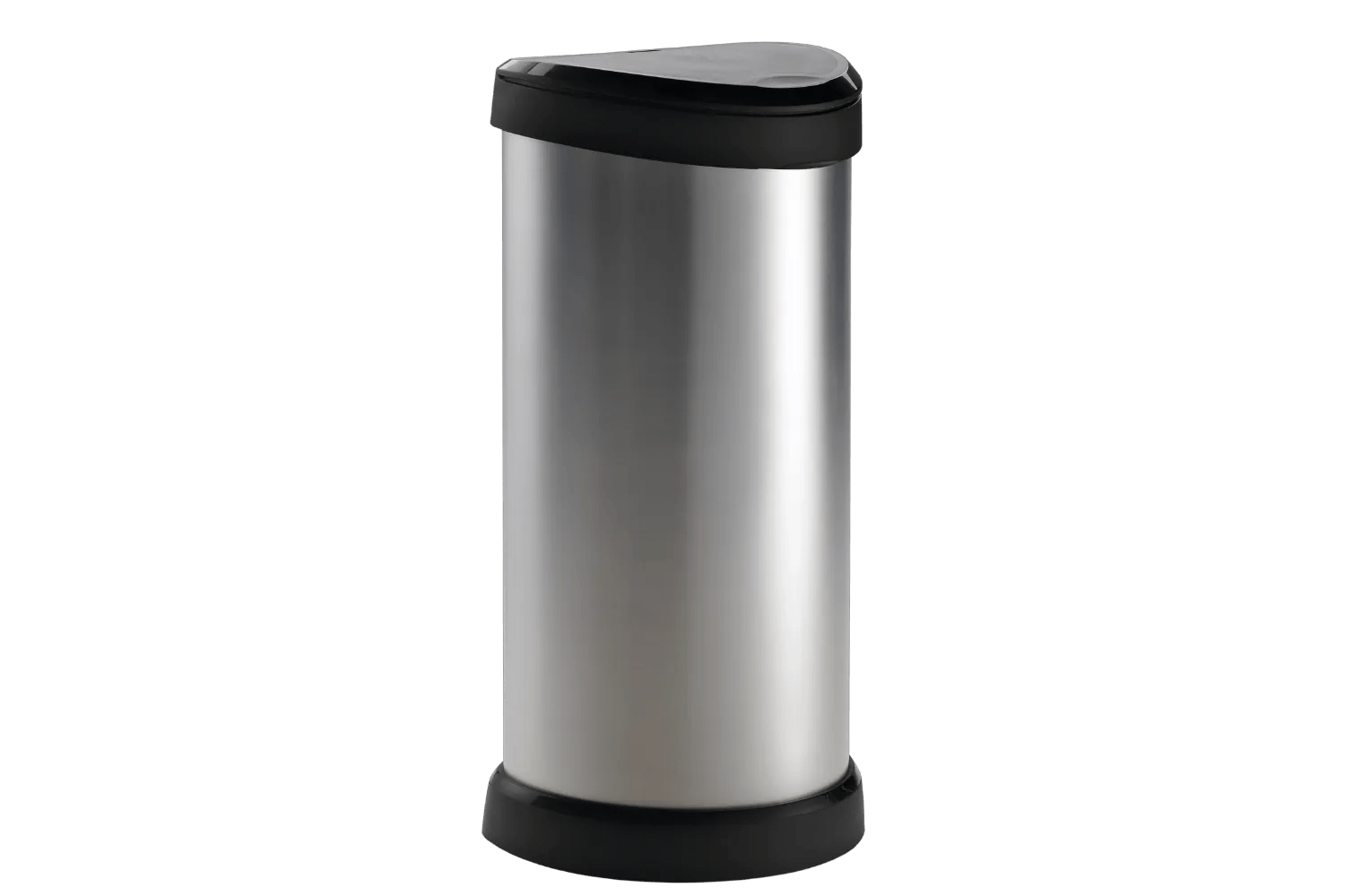 Decobin Push Prullenbak 40L - Zilver