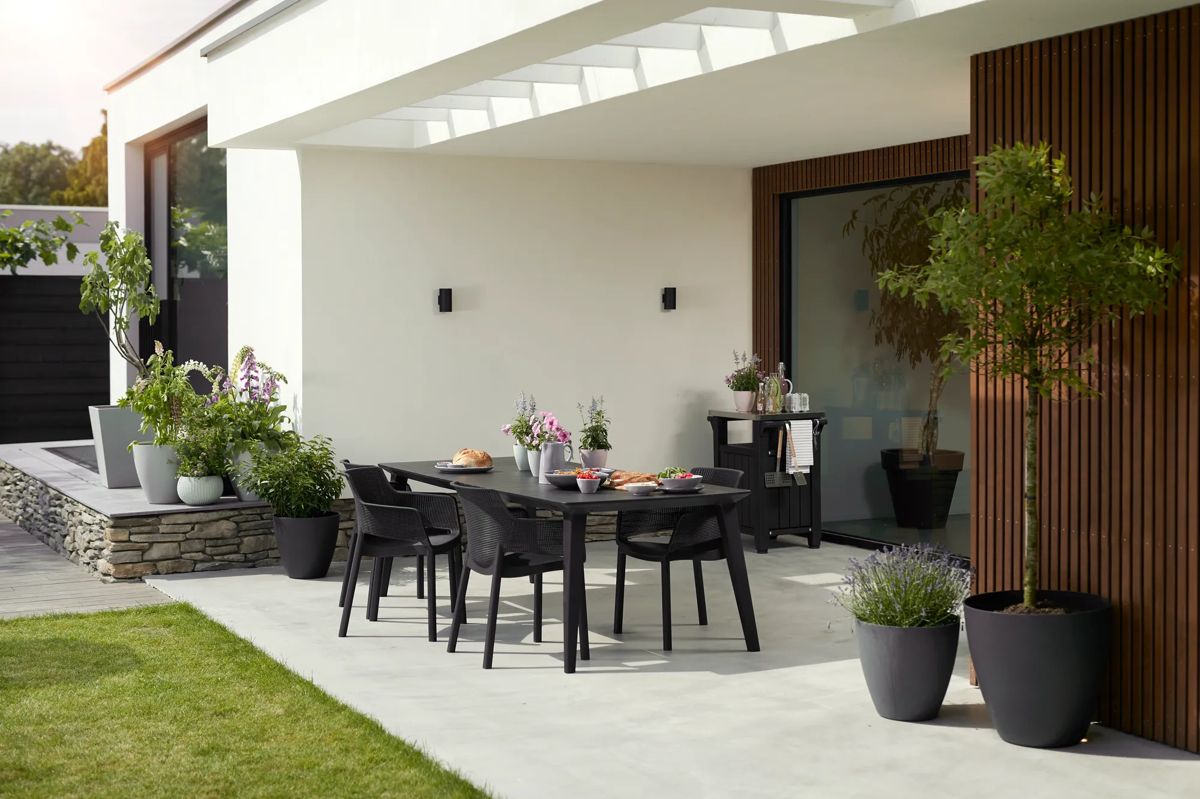 Table de jardin Lima 160 cm - Graphite