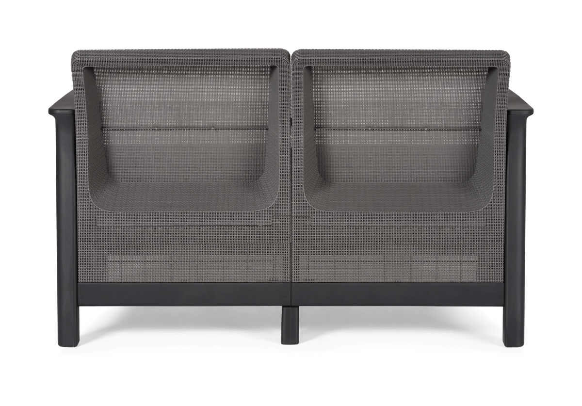 Scandi Linea 2-zits Loungebank  - Lichtgrijs