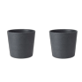 Varese Low Planter 40cm Set of 2 - Millstone Grey