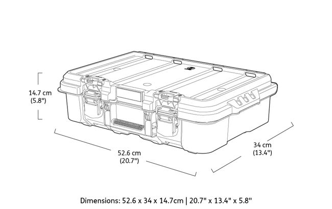 מזוודת כלים + ארגונית WORX - שחור