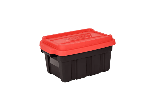 Tuff Box 11L Storage Boxes with Lid Set of 3 - Black