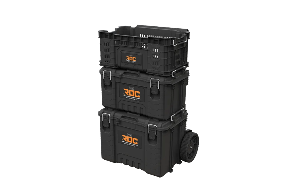 מערכת כלים מקצועית - ארגז פתוח ROC - שחור
