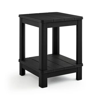 Deluxe Adirondack Side Table - Black - Outdoor Side Tables
