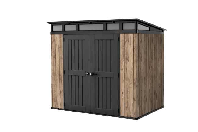 אספן 8*6 דקו  - דמוי עץ בגווני חום