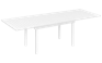 שולחן אלומיניום מדריד נפתח 140/280 - לבן
