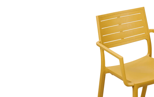 סט מטליין בלקוני - צהוב חרדל