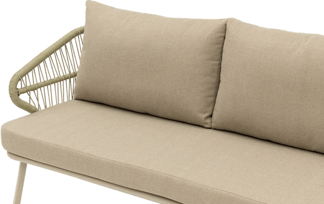 סט מערכת ישיבה זנזיבר אלומיניום  - בז