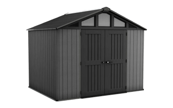 מחסן סטרונגהולד 10x8 - אפור - מחסנים לגינה- גדולים