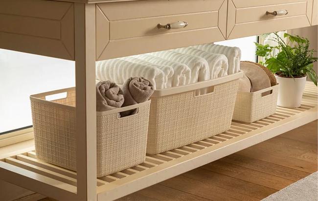 סלסלה יוטה 1906 עמוקה 17 ליטר - קרם thumbnail