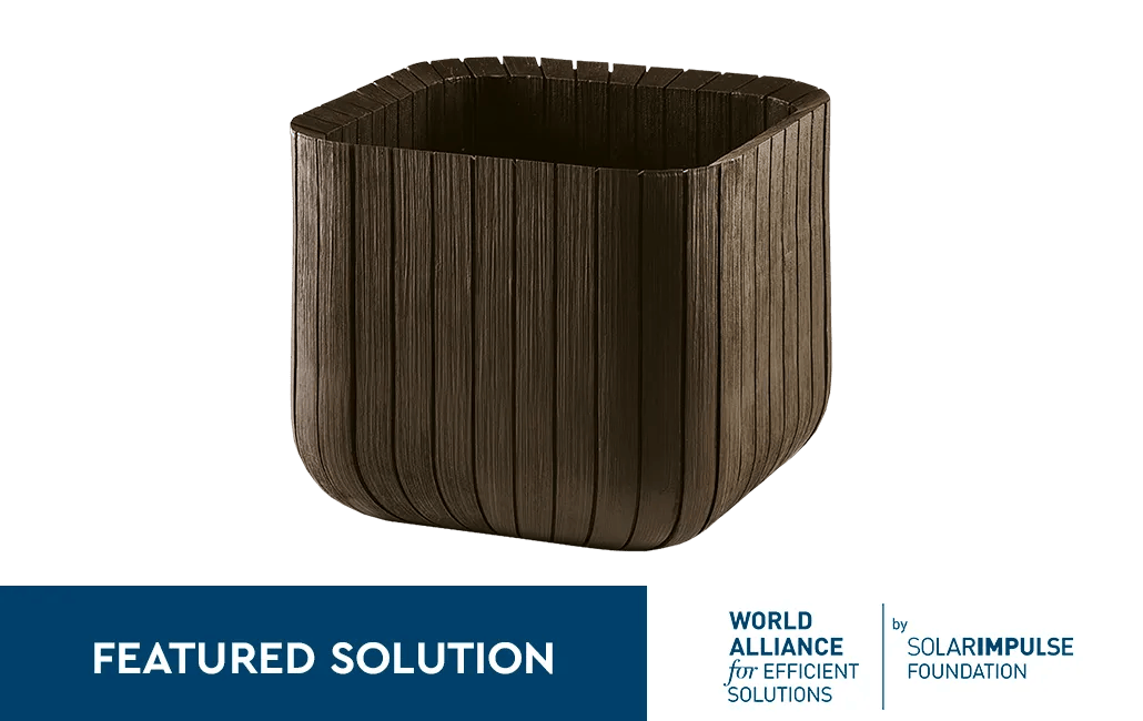 Set 2x Macetero Polyal Wood Planter - 40x40x40 cm y 50L