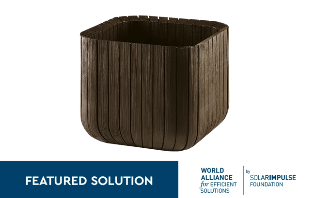 Set 2x Macetero Polyal Wood Planter - 40x40x40 cm y 50L