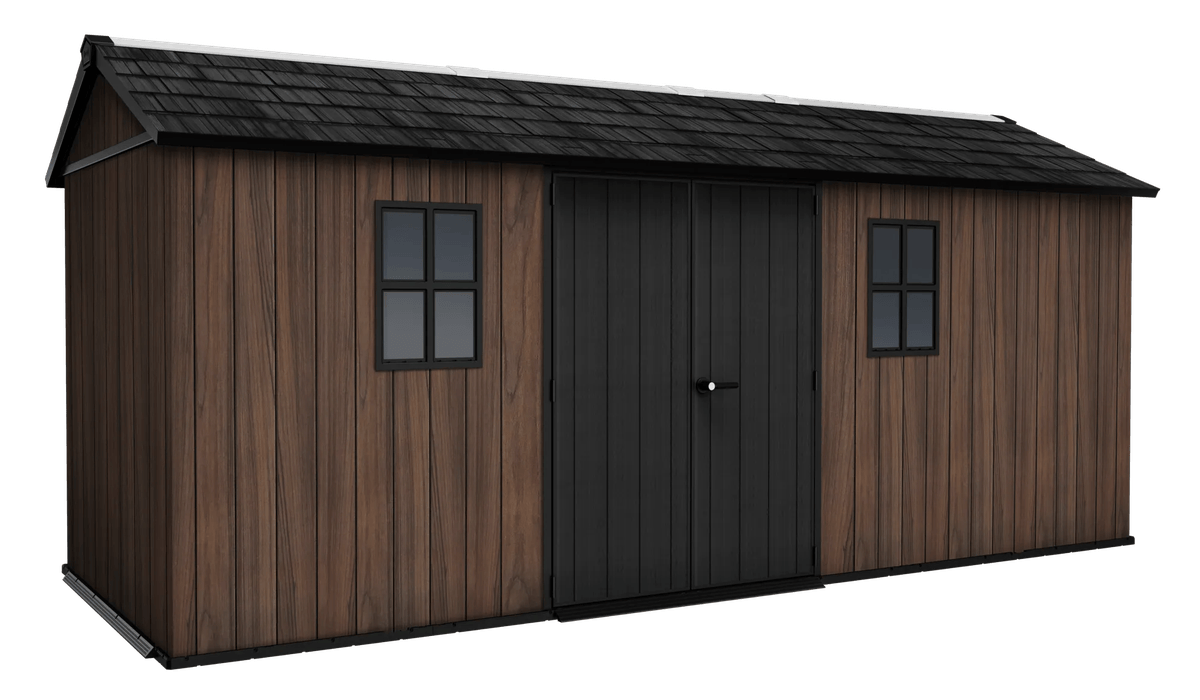 Signature Apex Shed 17x7.5ft - Rosewood