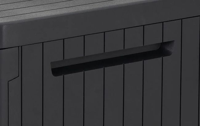 ארגז אחסון סיטי 113 ליטר - אפור כהה