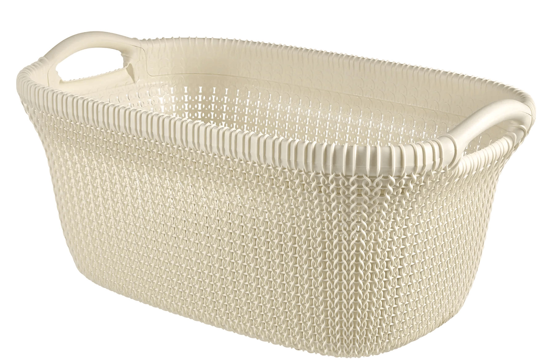 סל כביסה KNIT סרוג 40 ליטר - לבן